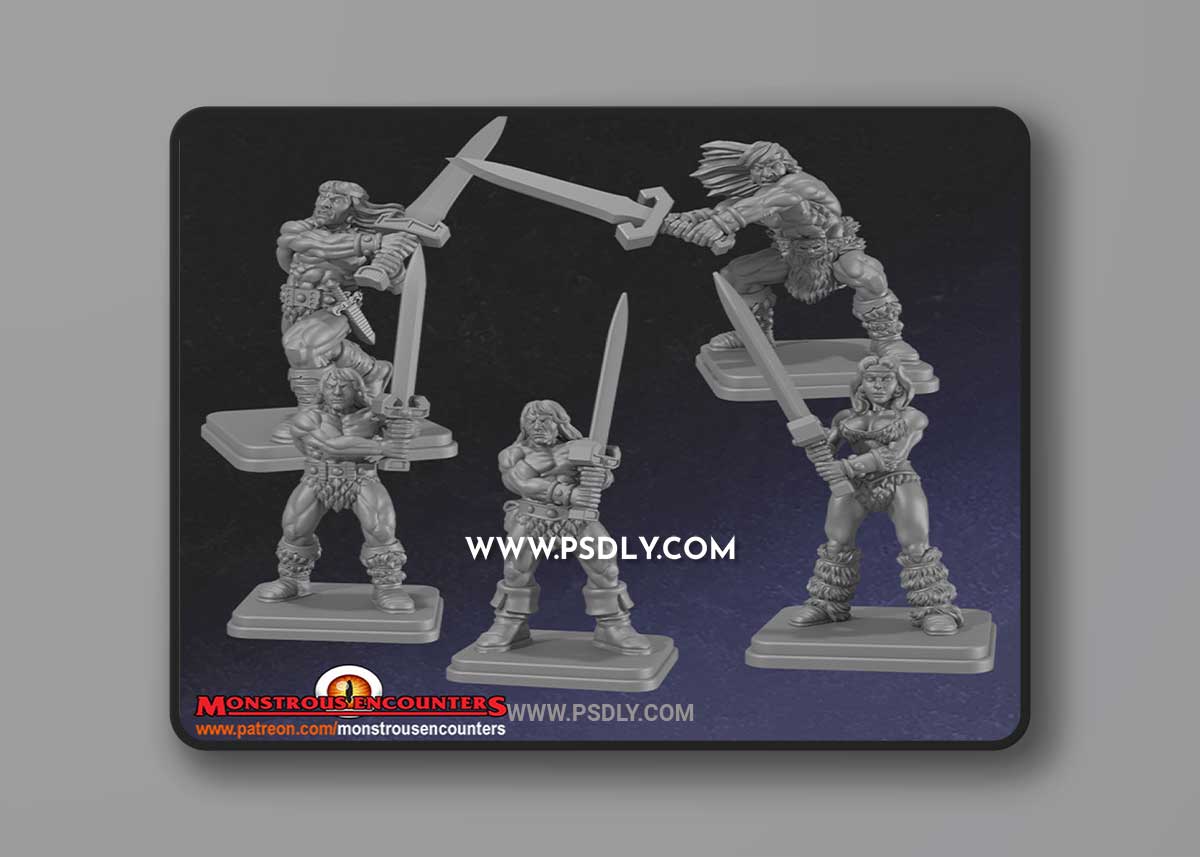 HQ Barbarian 3D Print Model