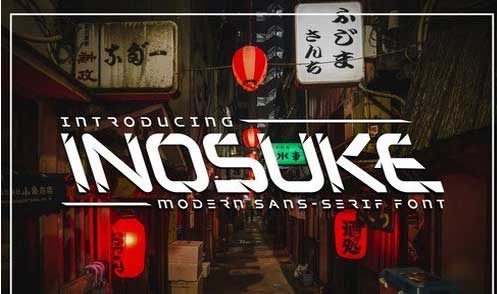 Inosuke sans serif fontd