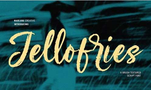 Jellofries - Brush Script Font