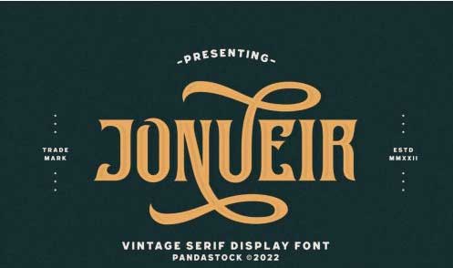 Jonueir - Modern Vintage Font