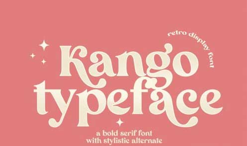 Kango retro font