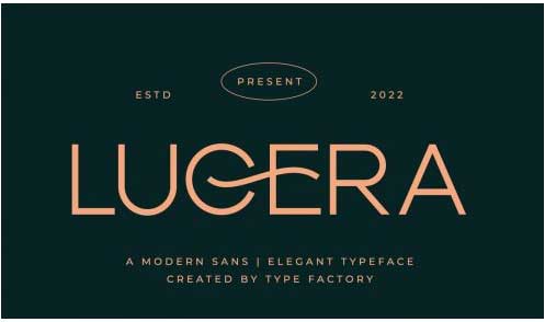 Lucera - Modern & Elegant Sans Typeface