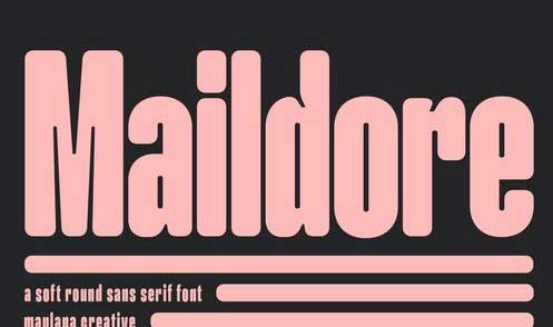 Maildore Soft Round Sans Serif Font