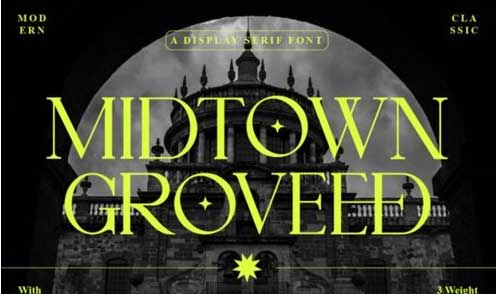 Midtown Groveed Font