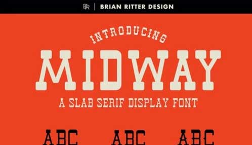 Midway - Slab Serif Font