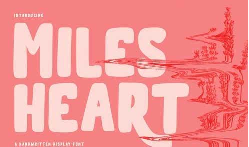 Milesheart Decorative Display Font