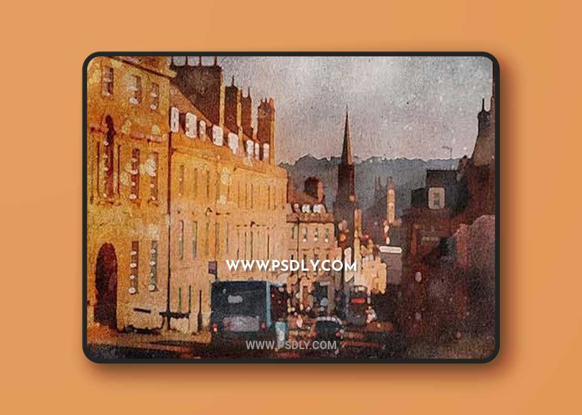 Nostalgic Watercolor Photo Effect ZNXAU7A