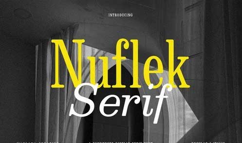 Nuflek Display Serif Font