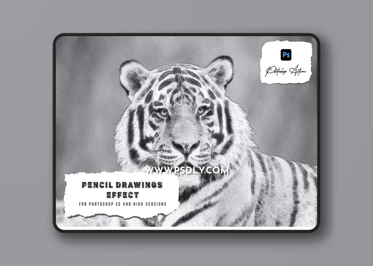 Pencil Drawings Effect Photoshop Action