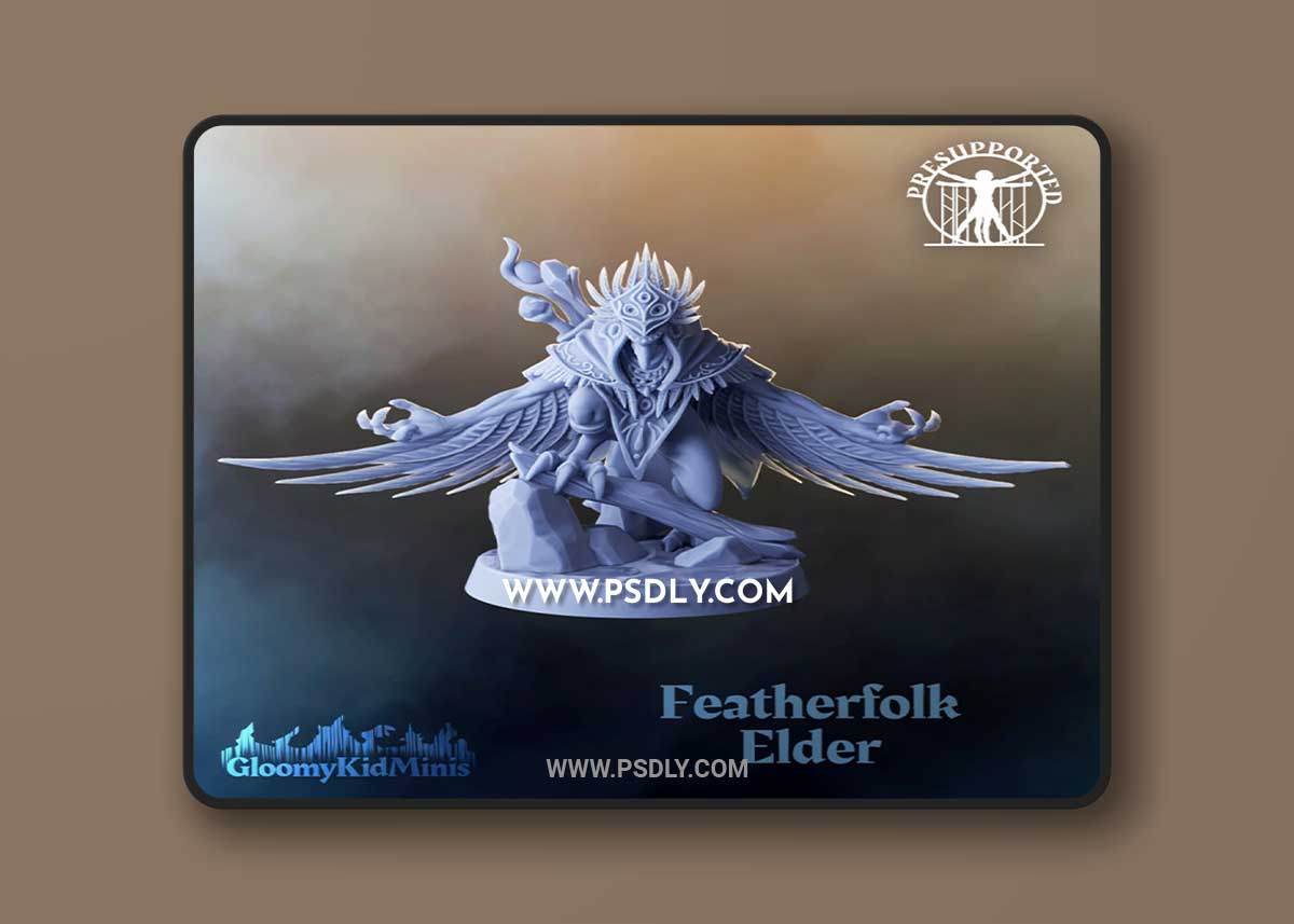 Print Model Featherfolk Elder in 3D Model