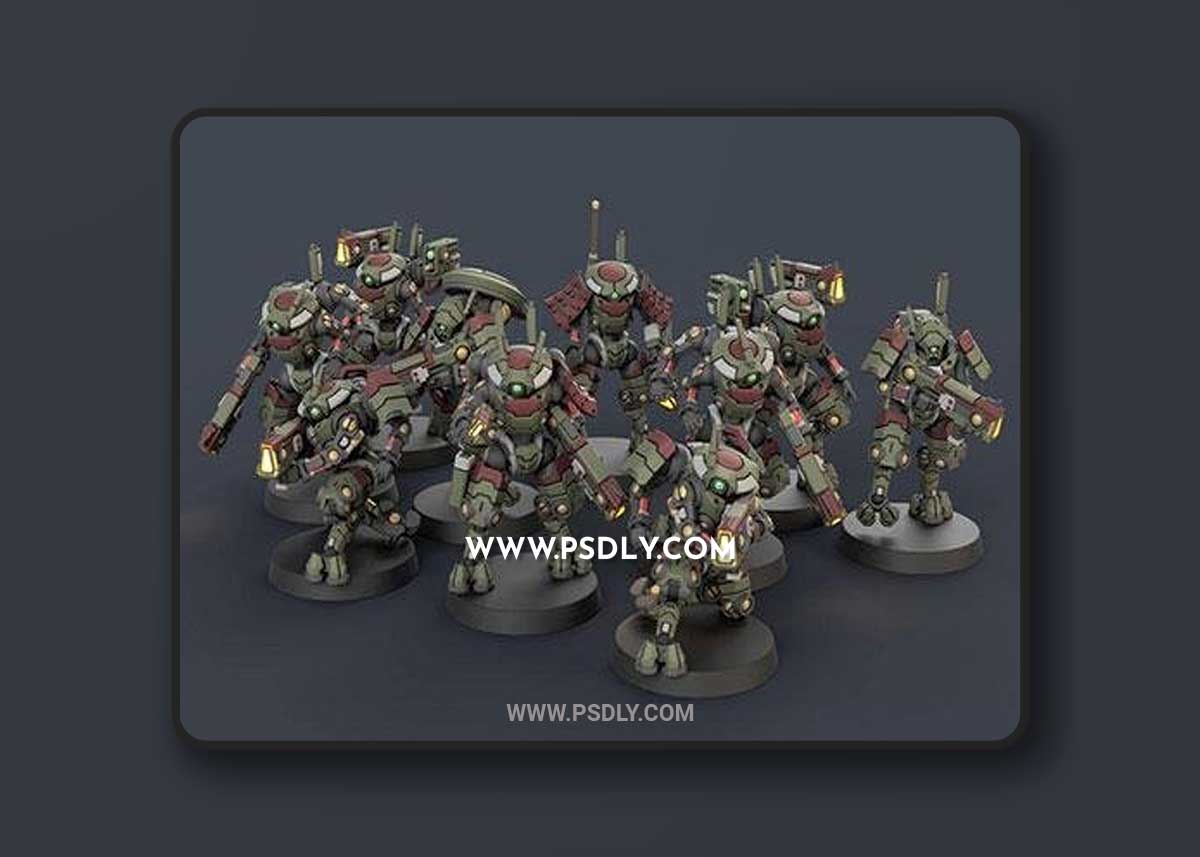 Print Model Frame Infantry Drone in 3D Model