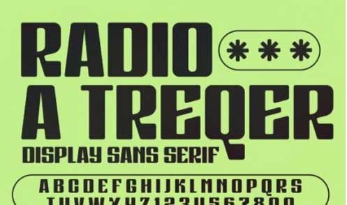 Radio a Treqer Font