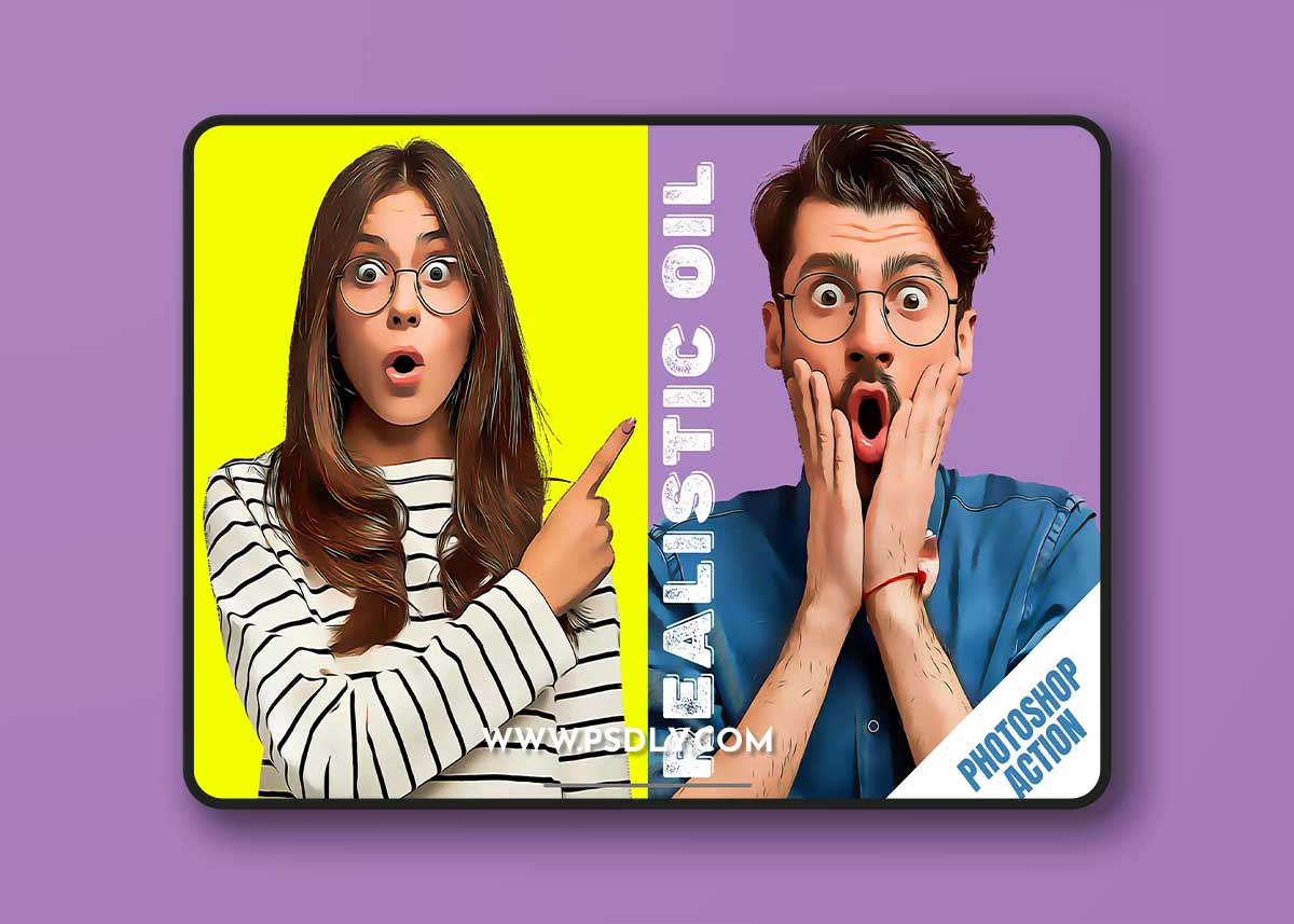 Realistic Oil Painting Effect Photoshop Action R6X6VAM