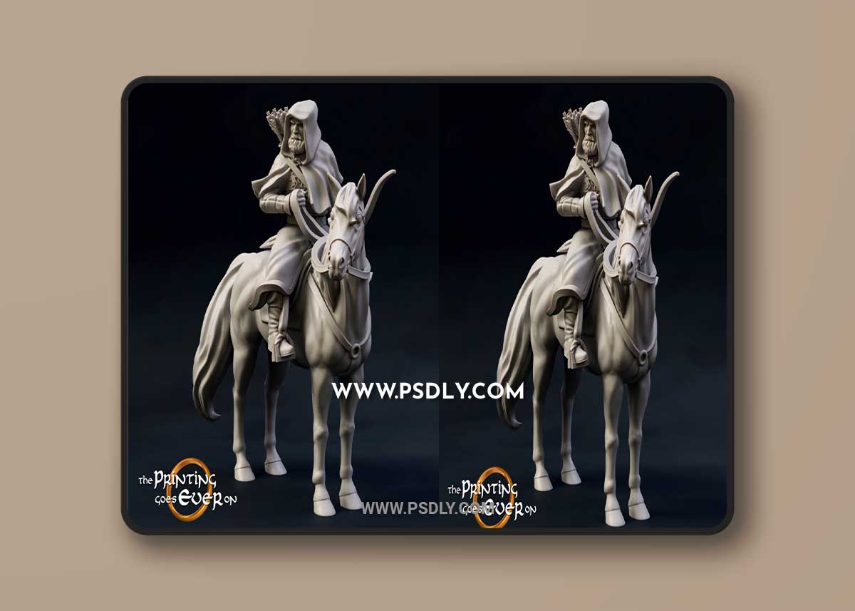 Ridermercia Mounted Skirmisher 3D Print Model