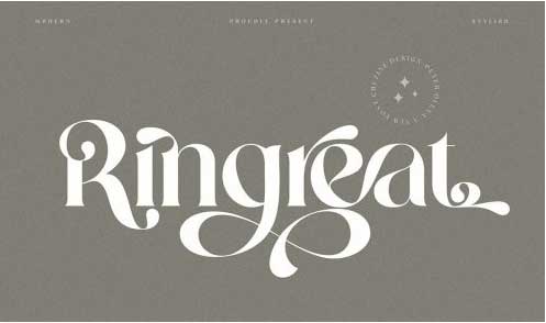 Ringreat Decorative Serif Font