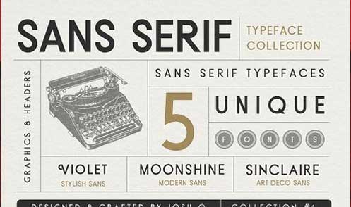 Sans Serif Typeface Collection