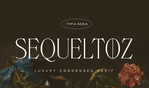 Sequeltoz - Classic and Luxury Condensed Serif