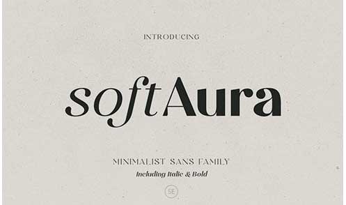 Soft Aura - Minimalist Sans Family