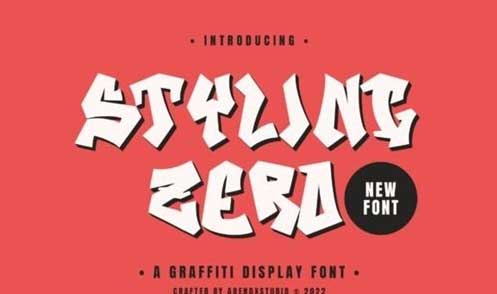 Styling Zero Font