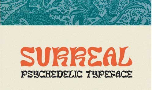 Surreal - Psychedelic Typeface