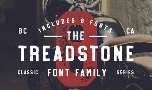 Treadstone - 8 Font Family