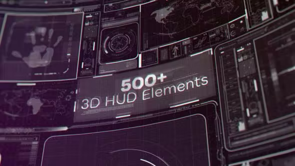 Videohive HUD Motion Graphics Package 19788691