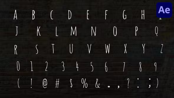 Videohive Hand-Drawn Scribble Alphabet | After Effects 37868707