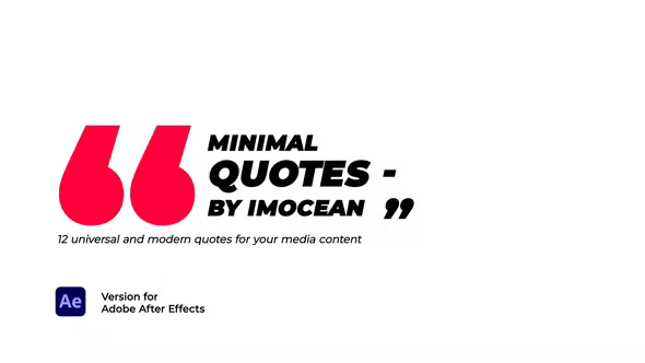 Videohive Minimal Quotes 37817978