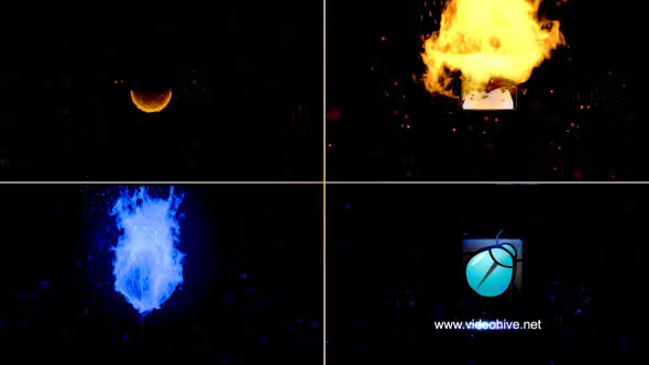 Videohive Sphere Fire Logo Reveal V2 12213462