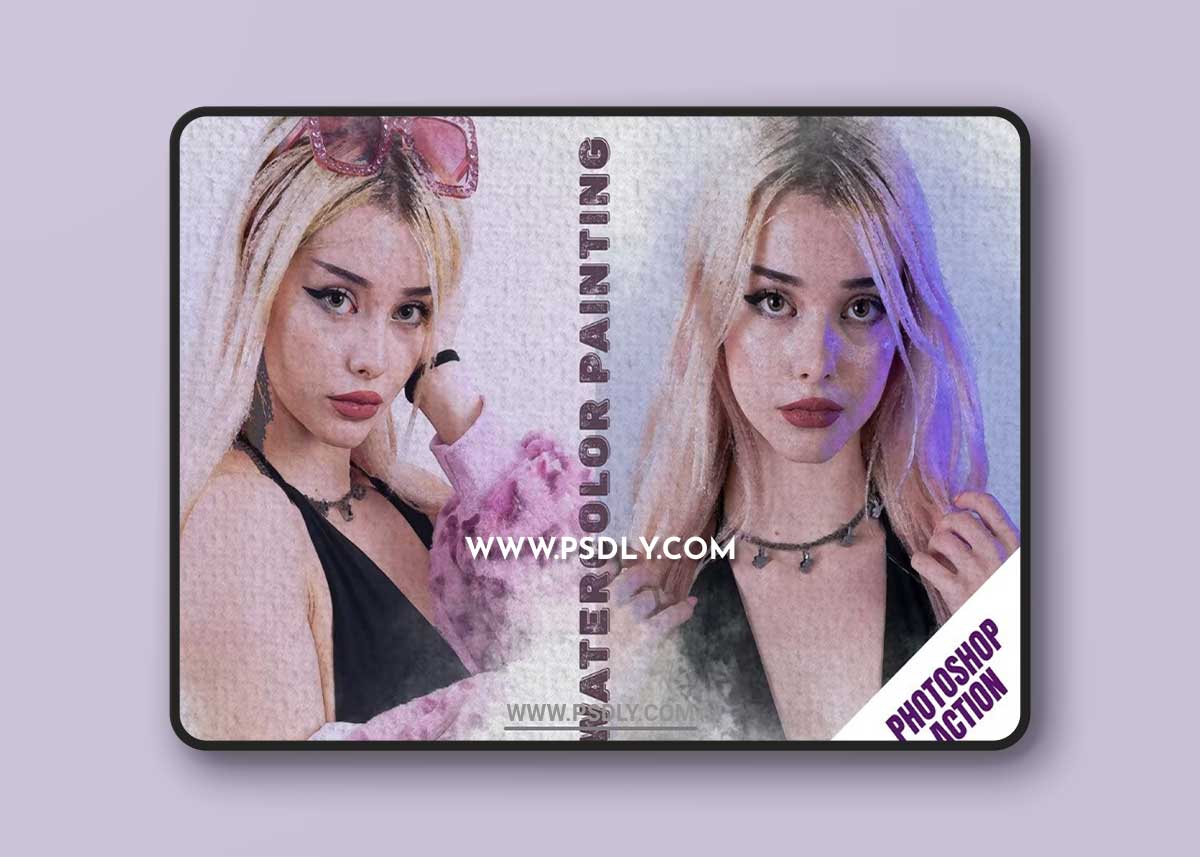 Watercolor Painting Photoshop Action