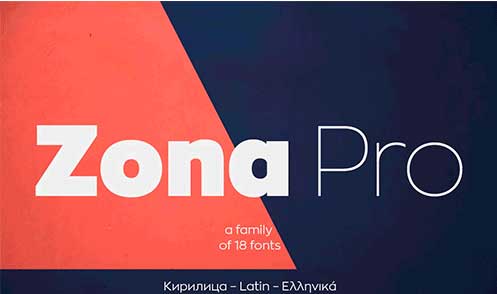 Zona Pro Font Family (Updated)