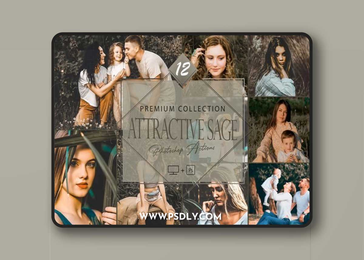 12 Attractive Sage Photoshop Actions