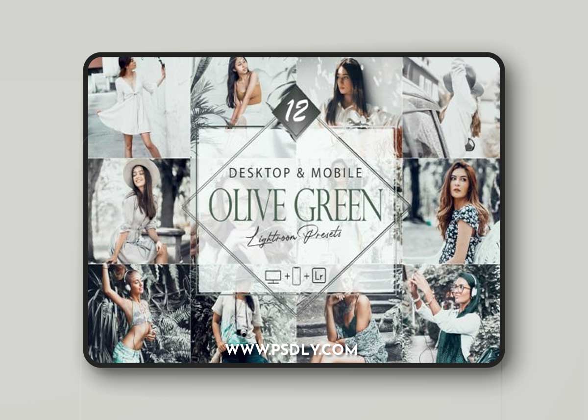12 Olive Green Lightroom Presets