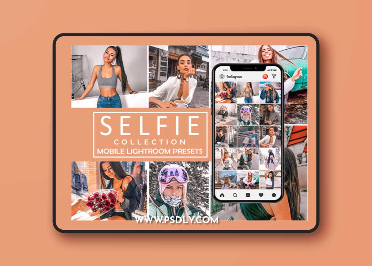 3 Mobile Lightroom Presets Selfie
