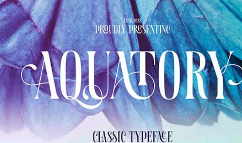 Aquatory - Classic Font