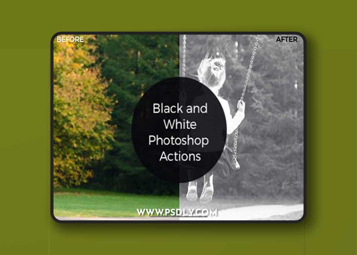 Black & White - 22 Awesome Photoshop Actions