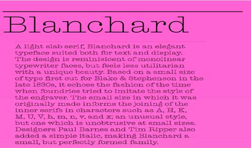 Blanchard Font Family