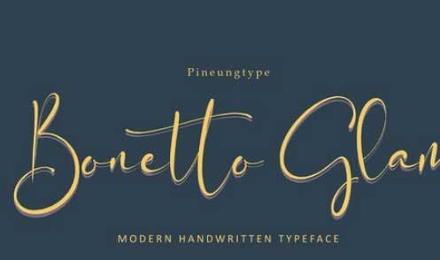 Bonetto Glam Font