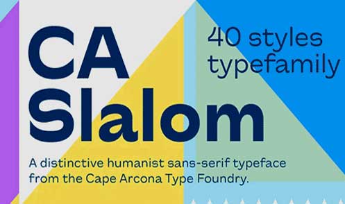 CA Slalom Extended Font Family