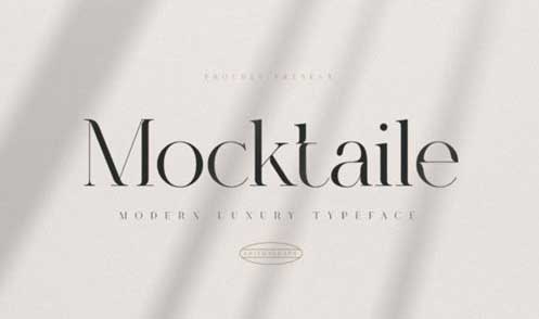 CM - Mocktaile | Modern Luxury Typeface 6886534