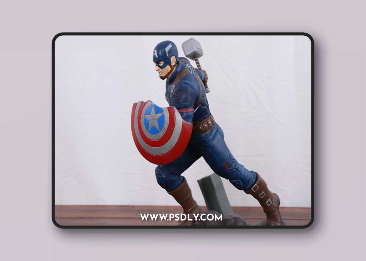 Captain America 3D Print Model