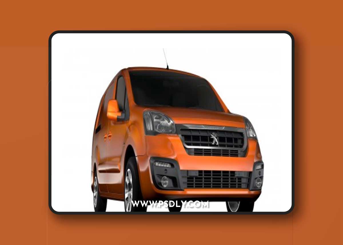 Cgtrader - Peugeot Partner Van L2 2017 3D Model