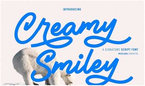 Creamy Smiley Script Font