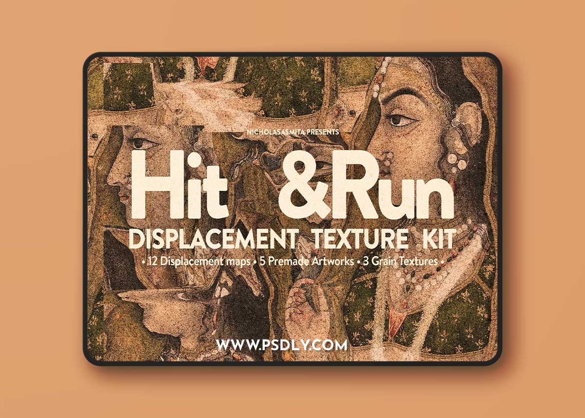 CreativeMarket - Hit&Run Displacement Map Texture Kit 5478460