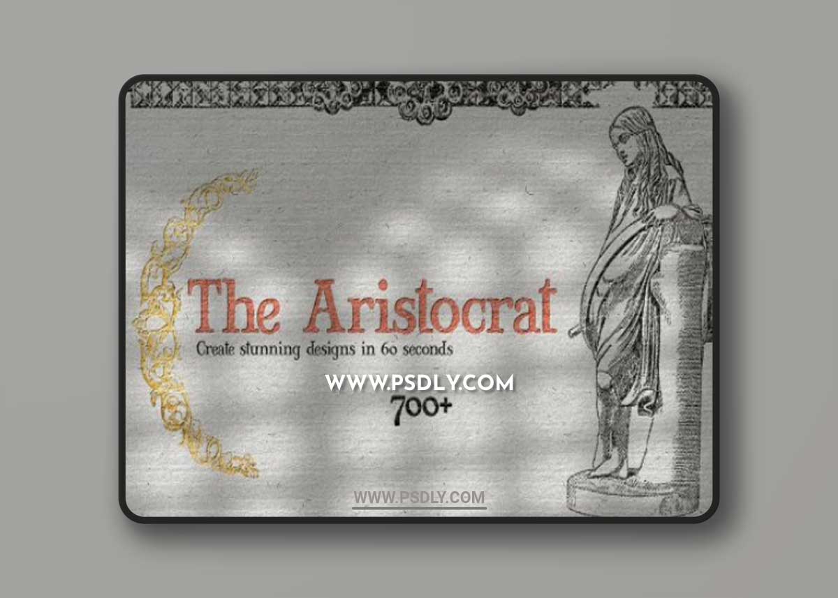 CreativeMarket - The Aristocrat 700+ PNG Collection 7117534