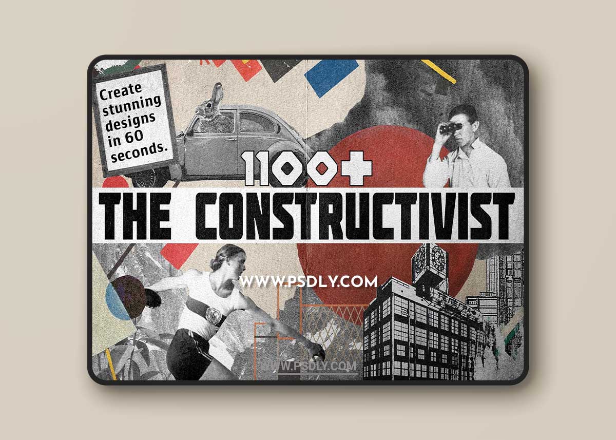 CreativeMarket - The Constructivist 1100+ PNG Collage 6826557