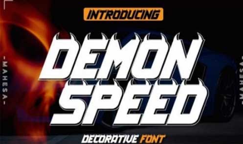 Demon Speed Font