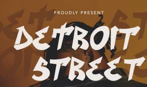 DetroitStreet - Graffiti Font