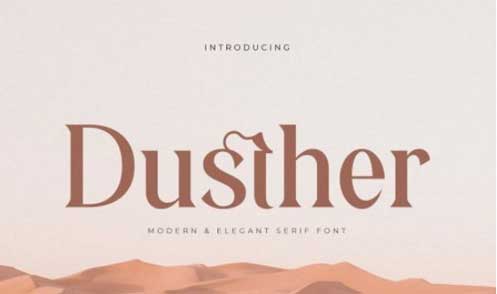 Dusther - Modern Serif Font