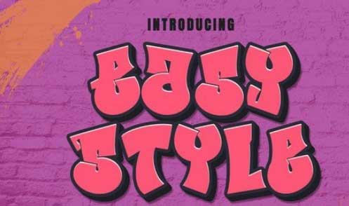 Easy Style - Graffiti Font Style